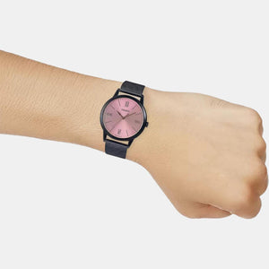 Enticer Men Quartz Pink Dial Analog Stainless Steel Watch A2005