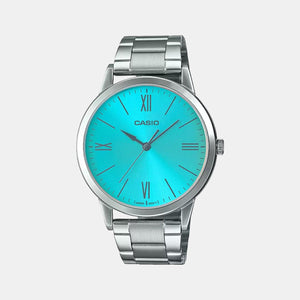 Enticer Men Quartz Blue Dial Analog Stainless Steel Watch A2009