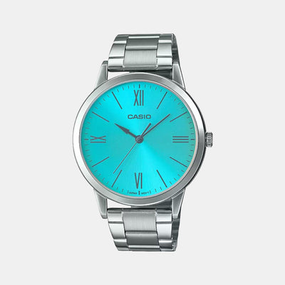 Enticer Men Quartz Blue Dial Analog Stainless Steel Watch A2009