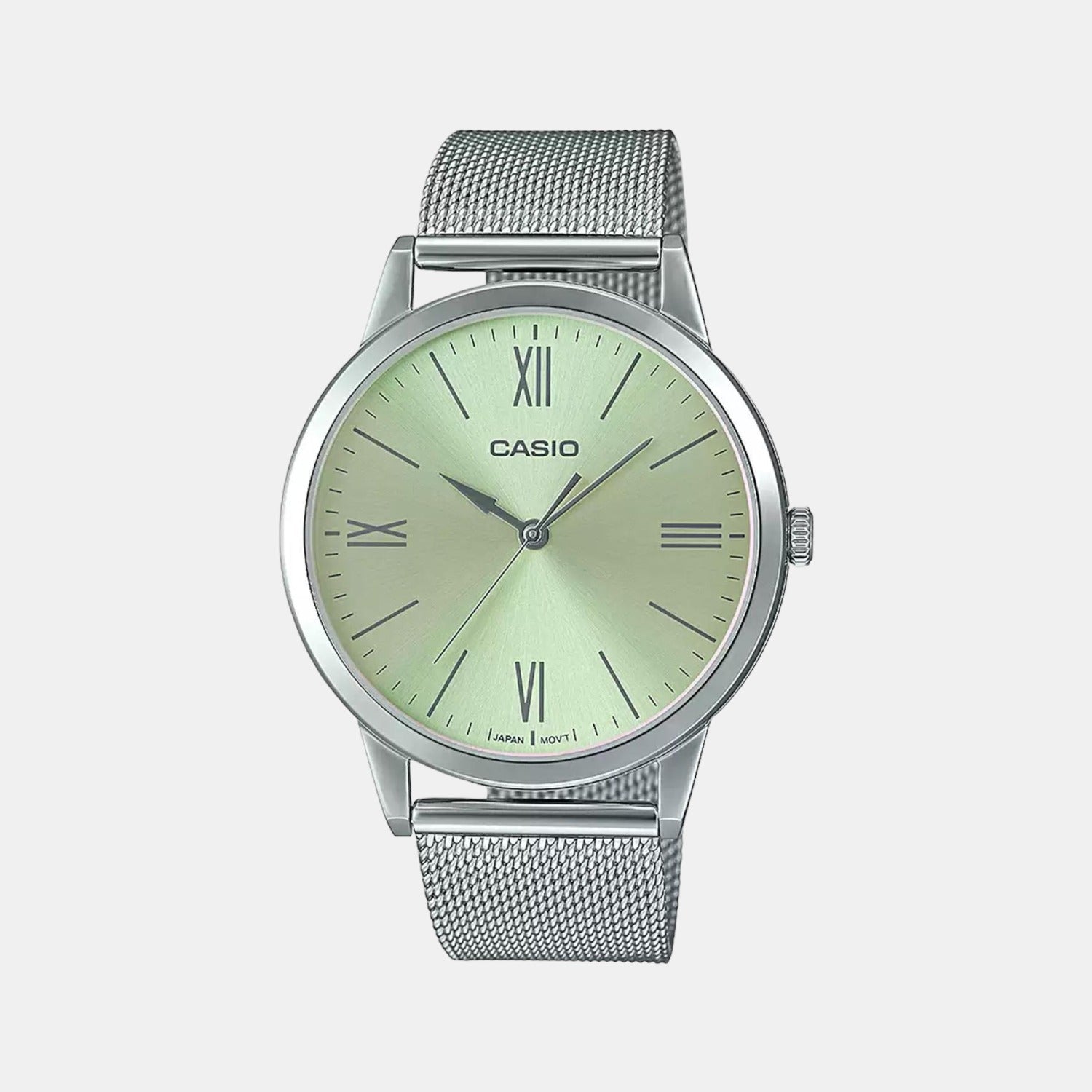 Enticer Men Quartz Green Dial Analog Stainless Steel Watch A2010