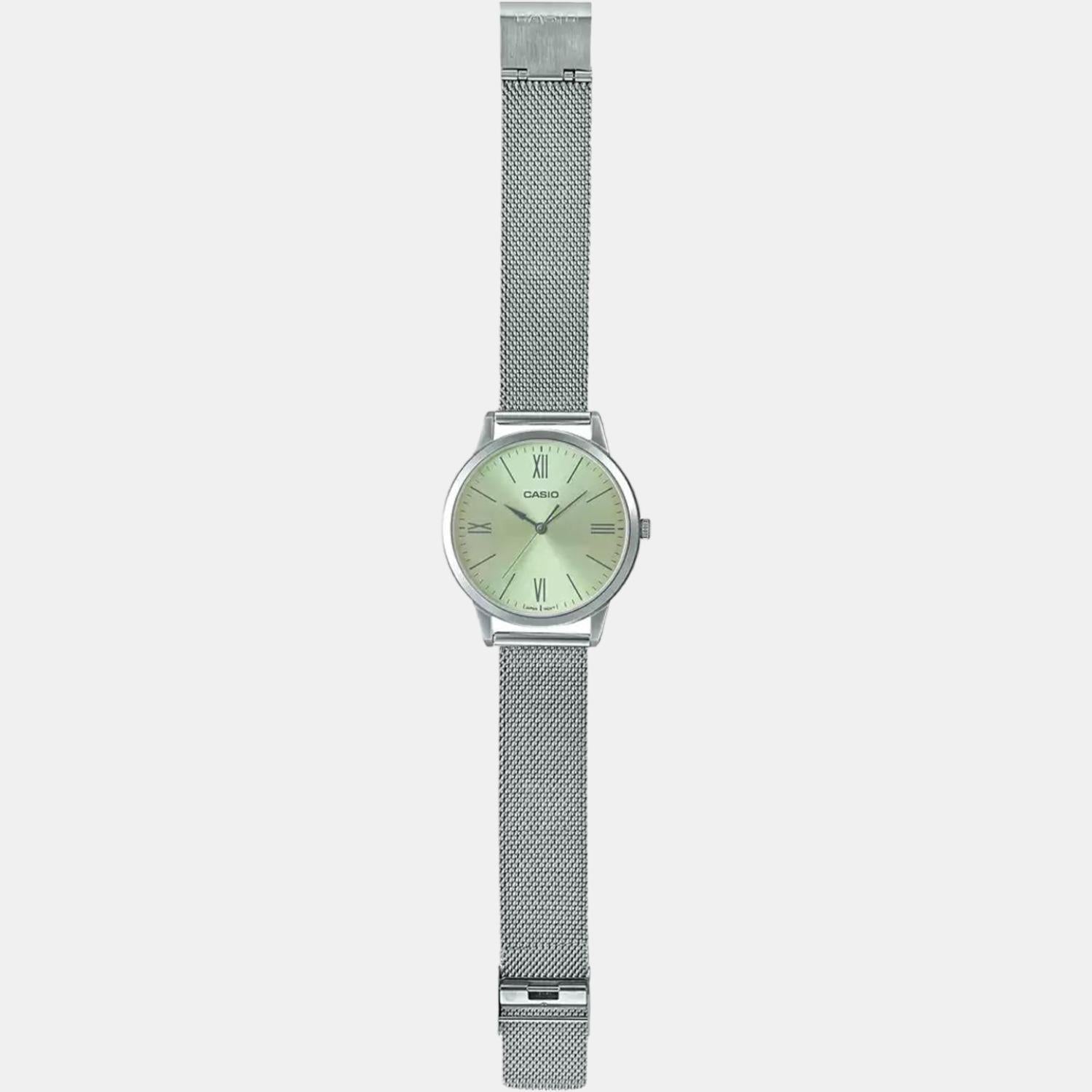 Enticer Men Quartz Green Dial Analog Stainless Steel Watch A2010