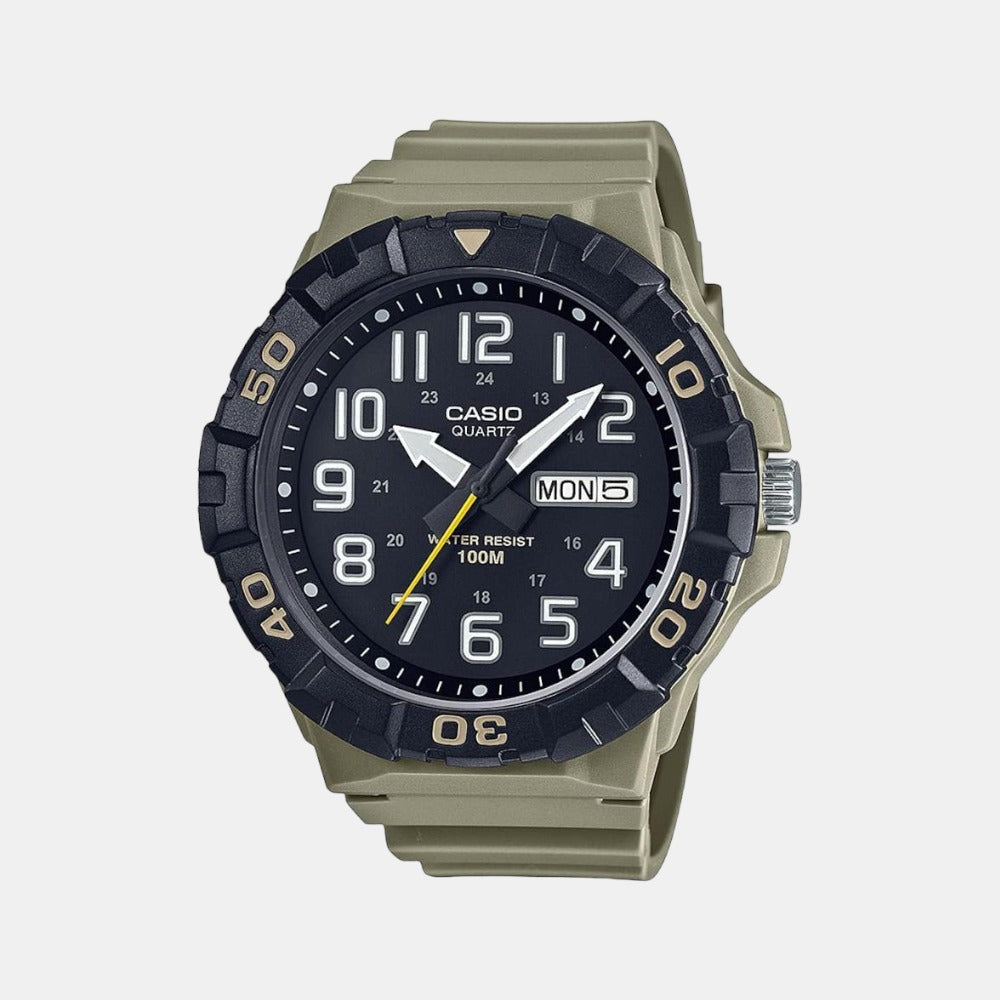 Enticer Men Quartz Black Dial Analog Silicone Watch A2041