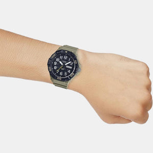 Enticer Men Quartz Black Dial Analog Silicone Watch A2041
