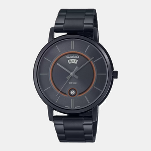 Enticer Men Quartz Black Dial Analog Stainless Steel Watch A2042