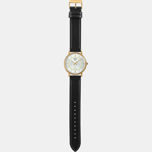 Enticer Men Quartz White Dial Analog Leather Watch A2044