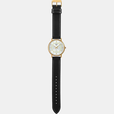 Enticer Men Quartz White Dial Analog Leather Watch A2044