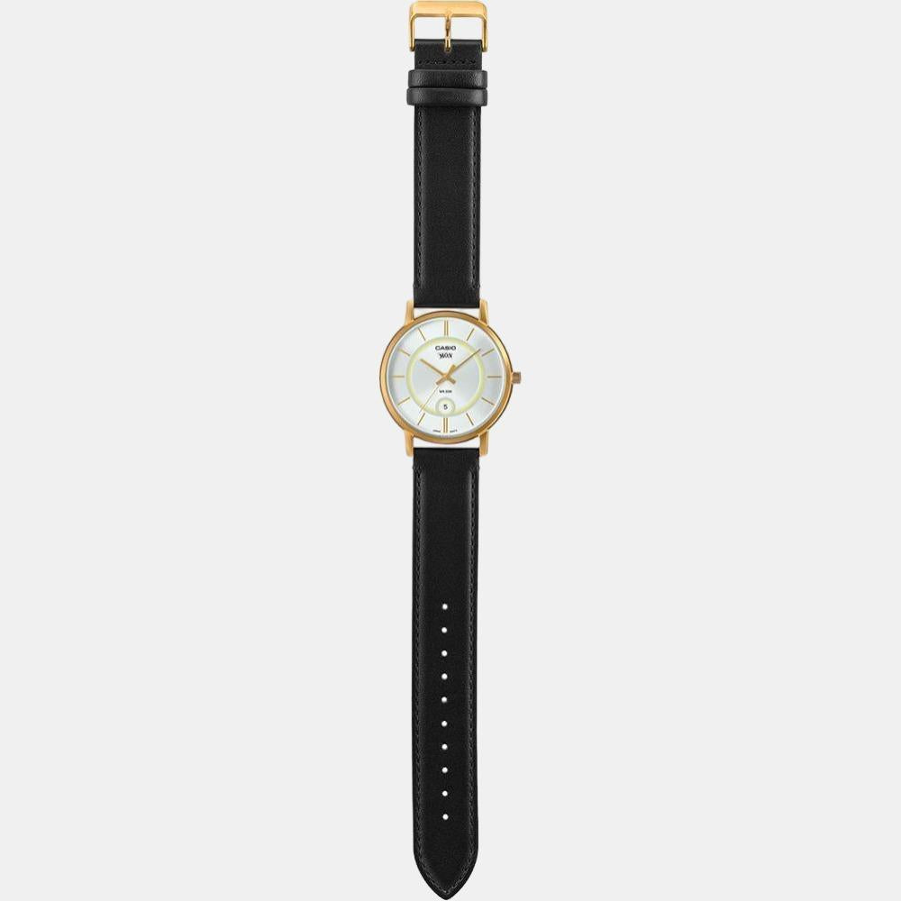 Enticer Men Quartz White Dial Analog Leather Watch A2044
