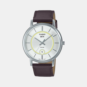 Enticer Men Quartz White Dial Analog Leather Watch A2046