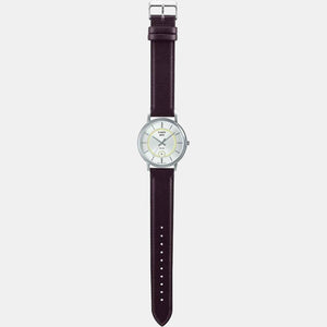 Enticer Men Quartz White Dial Analog Leather Watch A2046