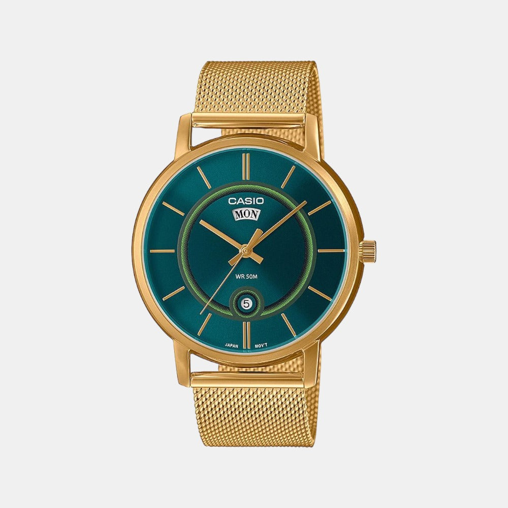 Enticer Men Quartz Blue Dial Analog Stainless Steel Watch A2047