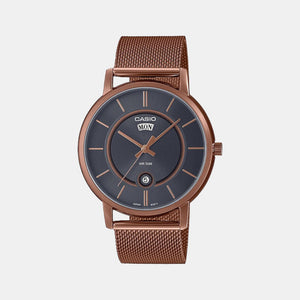 Enticer Men Quartz Blue Dial Analog Stainless Steel Watch A2048