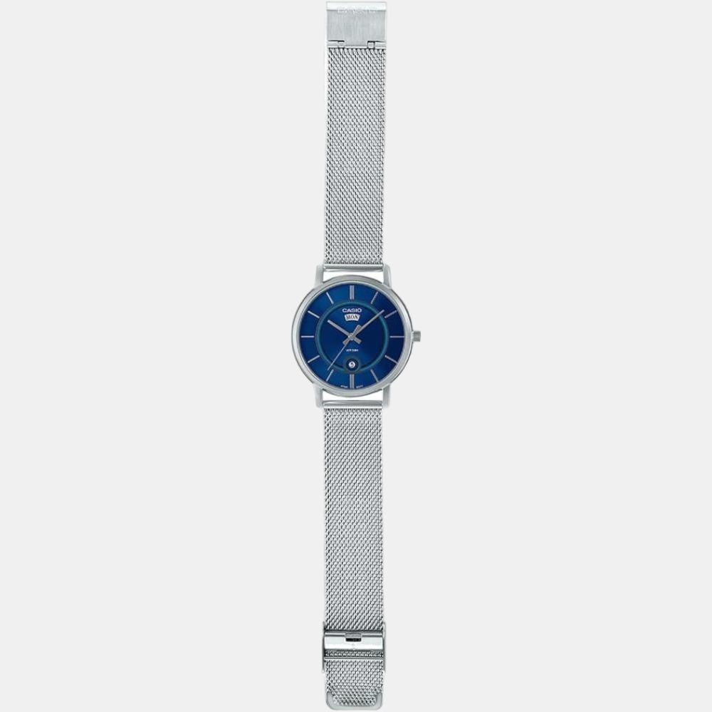 Enticer Men Quartz Blue Dial Analog Stainless Steel Watch A2049