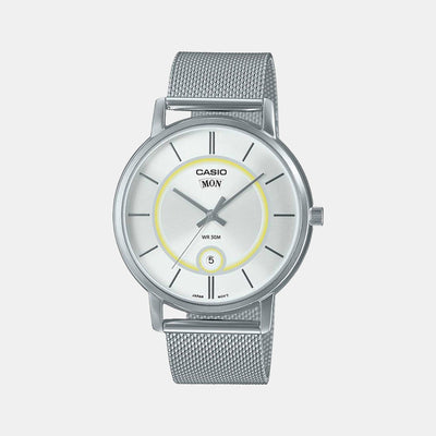 Enticer Men Quartz White Dial Analog Stainless Steel Watch A2050