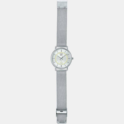 Enticer Men Quartz White Dial Analog Stainless Steel Watch A2050