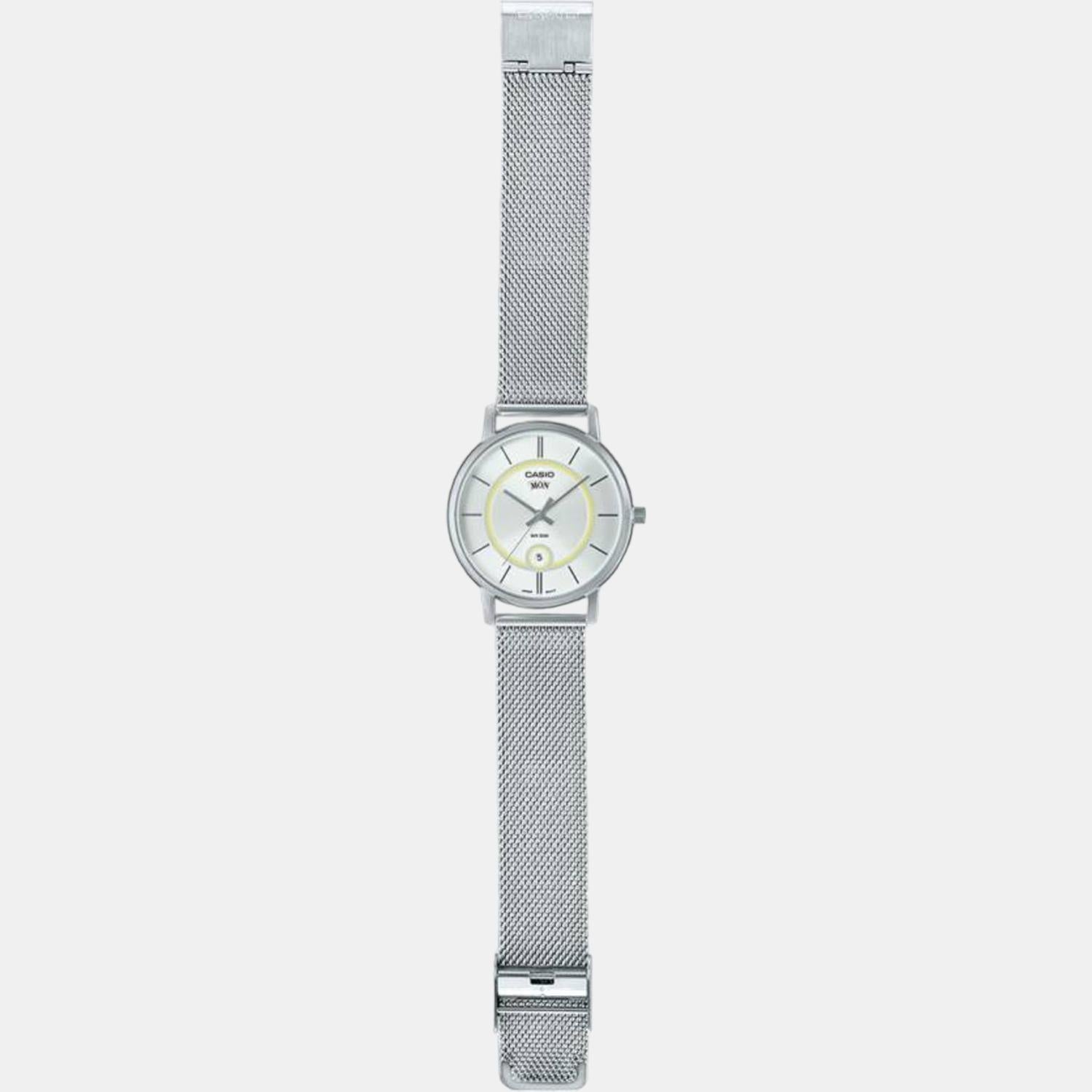 Enticer Men Quartz White Dial Analog Stainless Steel Watch A2050