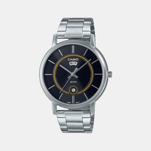 Enticer Men Quartz Black Dial Analog Stainless Steel Watch A2051