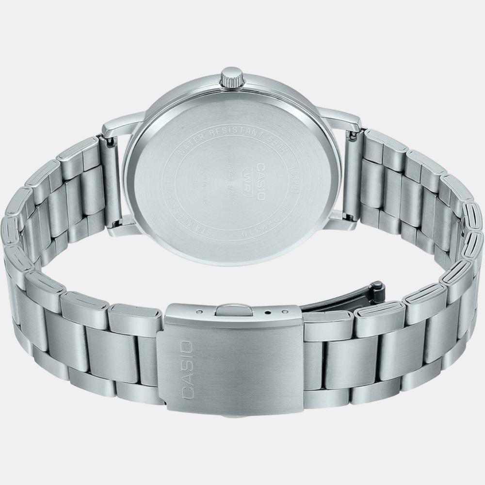 Enticer Men Quartz Black Dial Analog Stainless Steel Watch A2051