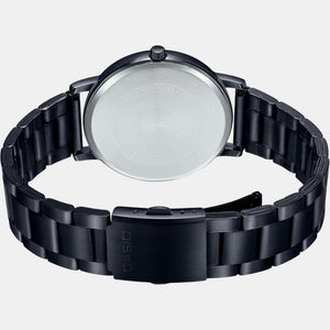 Enticer Men Quartz Black Dial Analog Stainless Steel Watch A2052