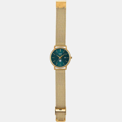 Enticer Men Quartz Blue Dial Analog Stainless Steel Watch A2056