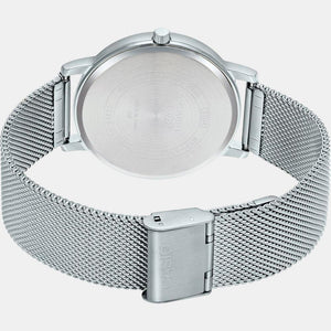 Enticer Men Quartz Silver Dial Analog Stainless Steel Watch A2059