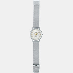 Enticer Men Quartz Silver Dial Analog Stainless Steel Watch A2059
