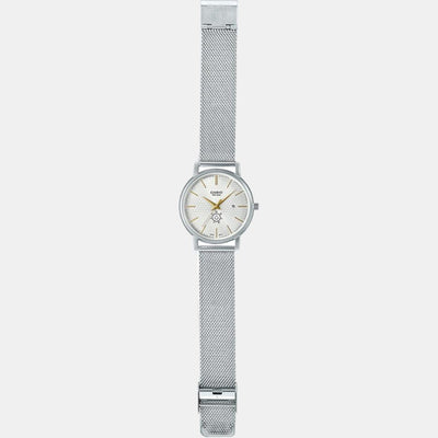 Enticer Men Quartz Silver Dial Analog Stainless Steel Watch A2059