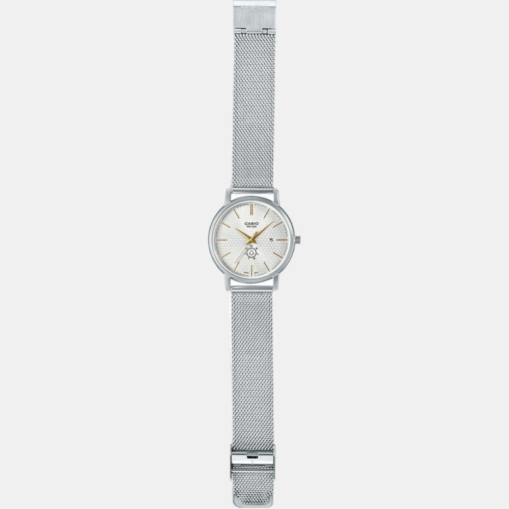 Enticer Men Quartz Silver Dial Analog Stainless Steel Watch A2059