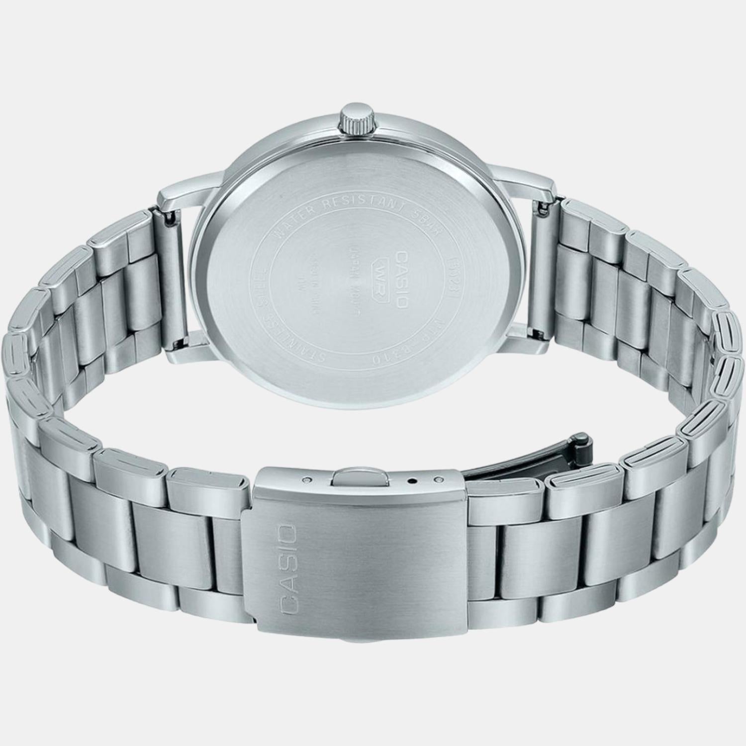 Enticer Men Quartz Silver Dial Analog Stainless Steel Watch A2060