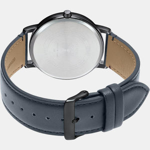 Enticer Men Quartz Black Dial Multi-Function Leather Watch A2061