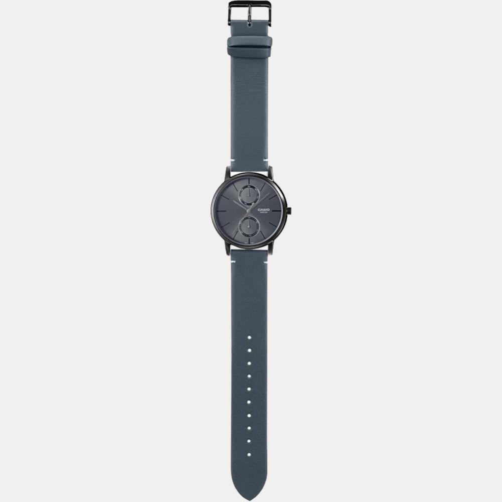 Enticer Men Quartz Black Dial Multi-Function Leather Watch A2061