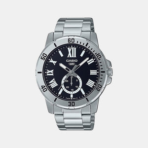 Enticer Men Quartz Black Dial Chronograph Stainless Steel Watch A2067