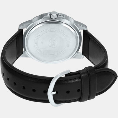 Enticer Men Quartz Black Dial Chronograph Leather Watch A2072