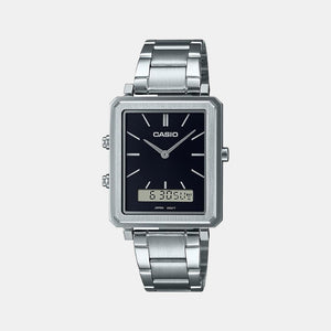 Enticer Men Quartz Black Dial Analog Stainless Steel Watch A2083