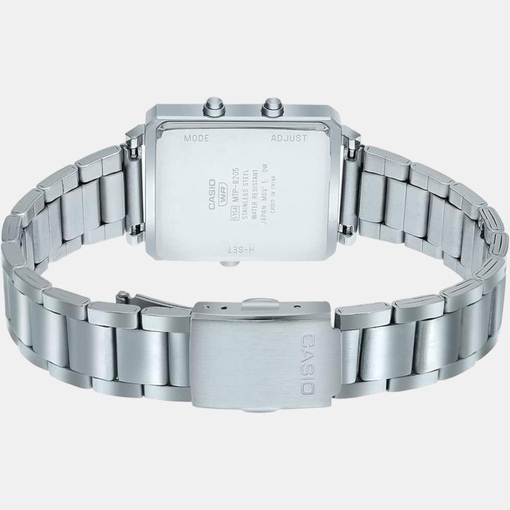 Enticer Men Quartz Black Dial Analog Stainless Steel Watch A2083
