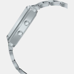 Enticer Men Quartz Silver Dial Analog Stainless Steel Watch A2084