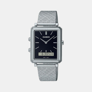 Enticer Men Quartz Black Dial Analog Stainless Steel Watch A2085