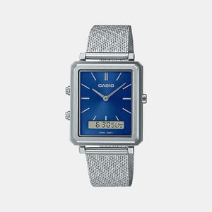 Enticer Men Quartz Blue Dial Analog Stainless Steel Watch A2086