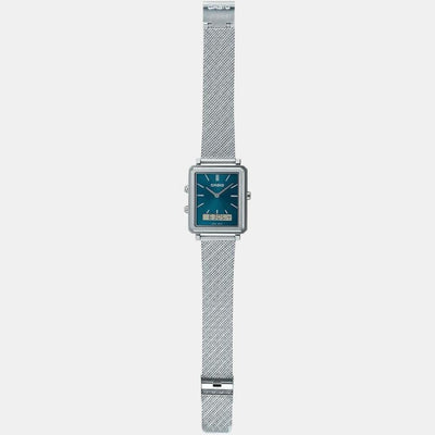 Enticer Men Quartz Blue Dial Analog Stainless Steel Watch A2087