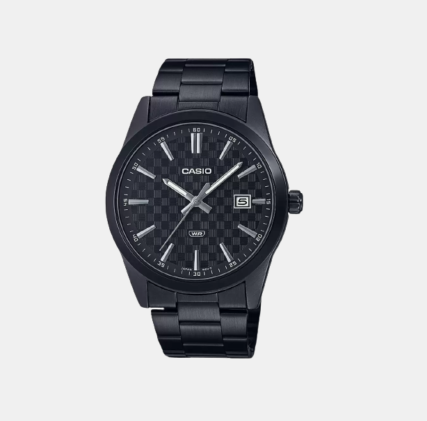 Enticer Men Quartz Black Dial Analog Stainless Steel Watch A2090