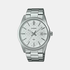 Enticer Men Quartz White Dial Analog Stainless Steel Watch A2094