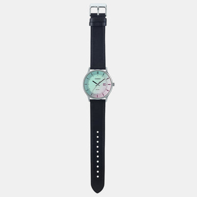 Enticer Men Quartz Light Blue Dial Analog Leather Watch A2113