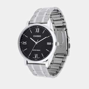 Enticer Men Quartz Black Dial Analog Stainless Steel Watch A2152