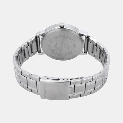 Enticer Men Quartz Black Dial Analog Stainless Steel Watch A2152