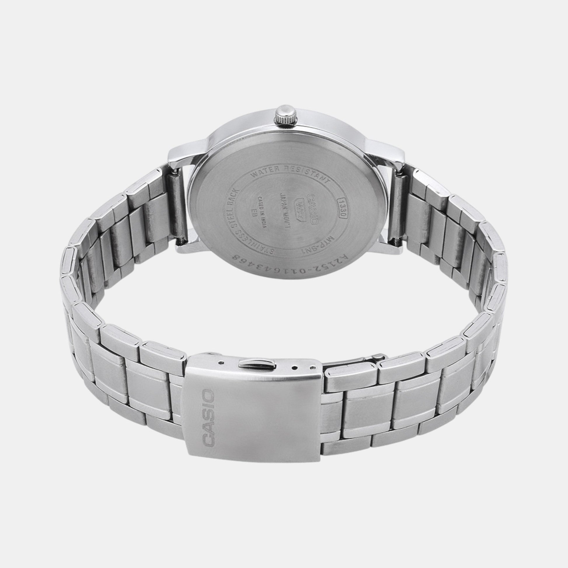 Enticer Men Quartz Black Dial Analog Stainless Steel Watch A2152