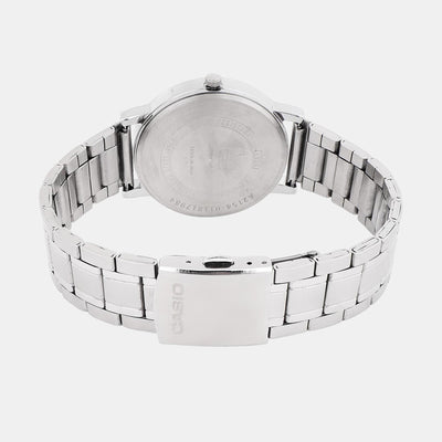 Enticer Men Quartz Blue Dial Analog Stainless Steel Watch A2154