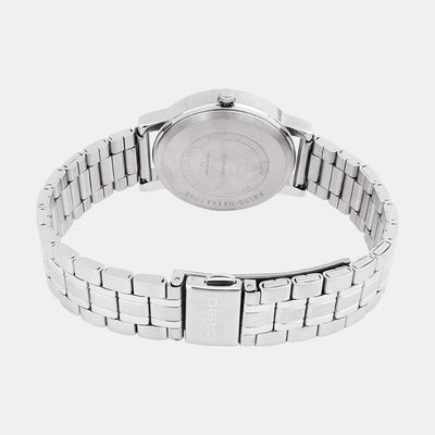 Enticer Women Quartz Blue Dial Analog Stainless Steel Watch A2155