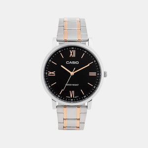 Enticer Men Quartz Black Dial Analog Stainless Steel Watch A2156