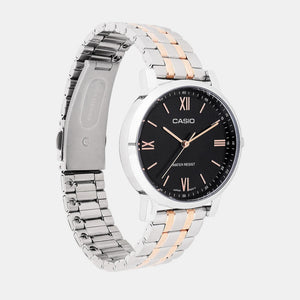 Enticer Men Quartz Black Dial Analog Stainless Steel Watch A2156