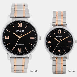 Enticer Men Quartz Black Dial Analog Stainless Steel Watch A2156