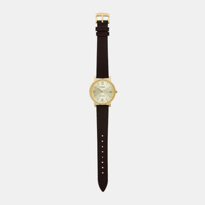 Enticer Women Quartz Gold Dial Analog Leather Watch A2159